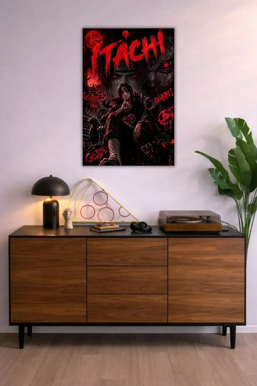 Naruto: Itachi Uchiha Metal Poster wall art in Pakistan