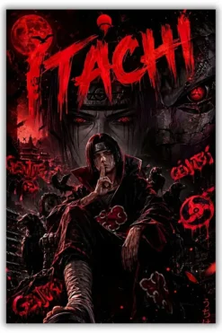 Naruto: Itachi Uchiha Metal Poster wall art in Pakistan