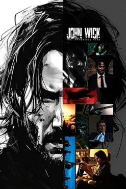Jhon Wick Metal Poster wall art in Pakistan
