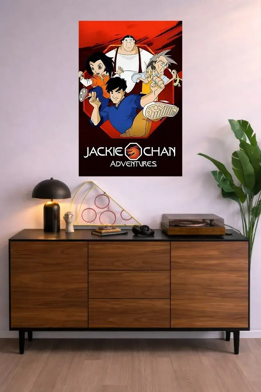 Jakie Chan Adventure Metal Poster wall art in Pakistan