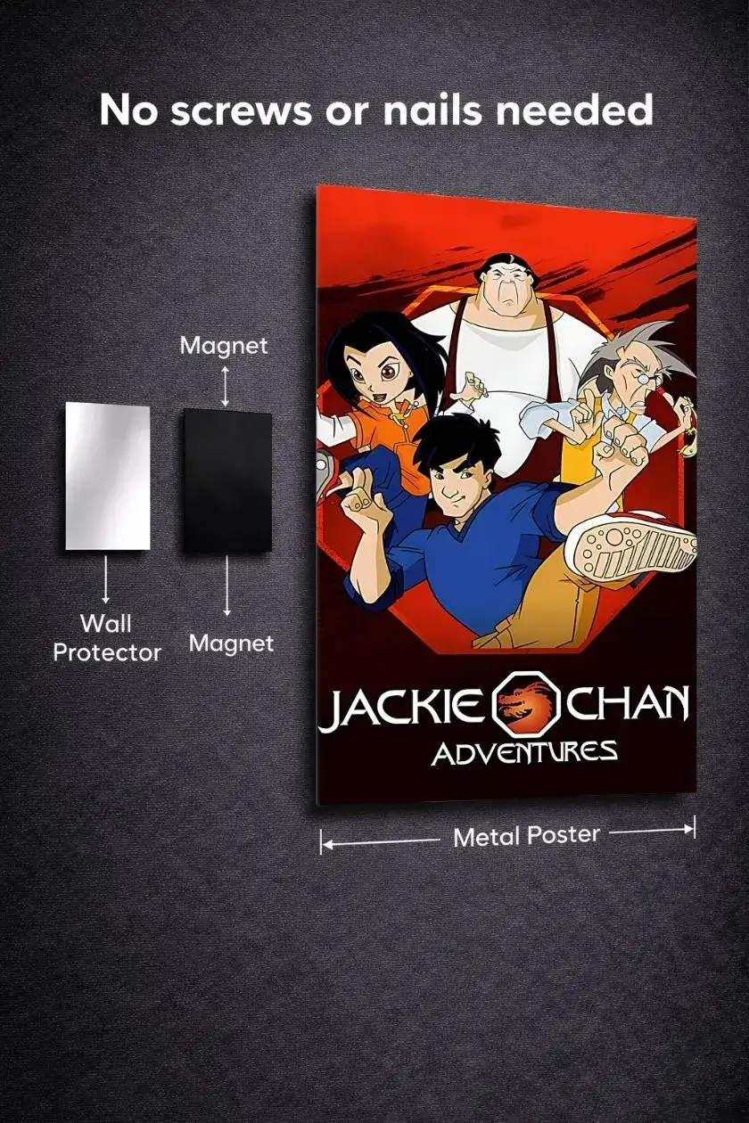 Jakie Chan Adventure Metal Poster wall art in Pakistan
