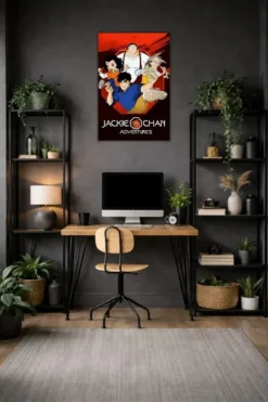 Jakie Chan Adventure Metal Poster wall art in Pakistan