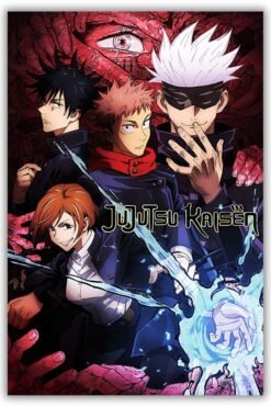 Jujutsu Kaisen Metal Poster wall art in Pakistan