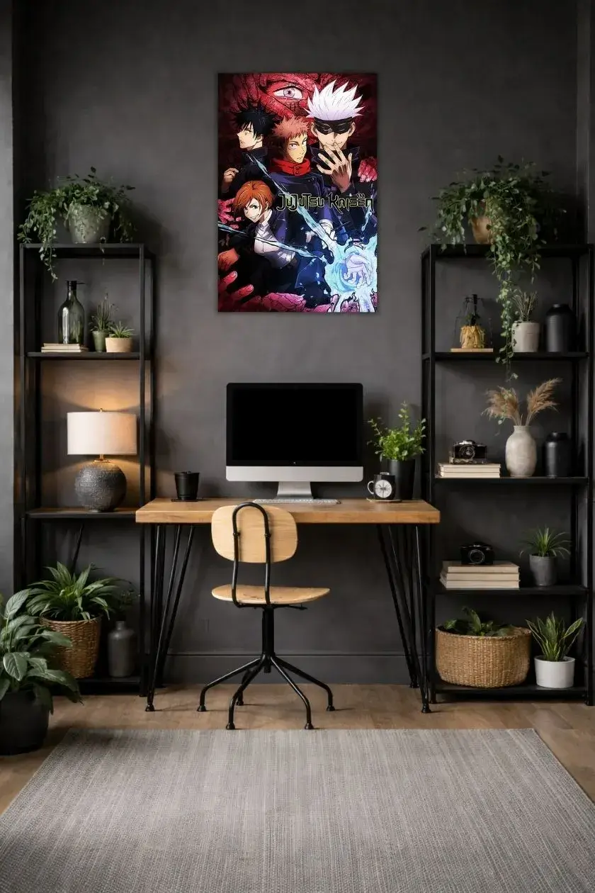 Jujutsu Kaisen Metal Poster wall art in Pakistan