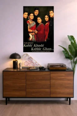 Kabhi Khushi Kabhi Gham Metal Poster wall art in Pakistan