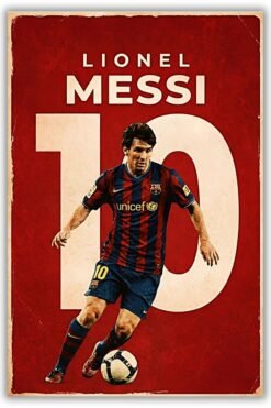 Lionel Messi Metal Poster wall art in Pakistan