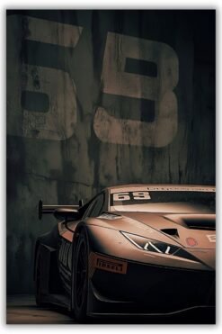 Lamborghini Huracán GT3 EVO2 Metal Poster wall art in Pakistan