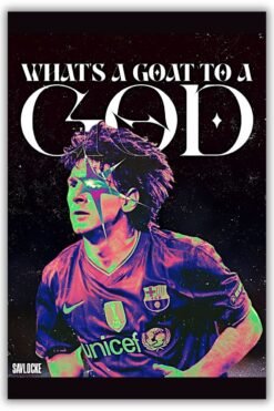Lionel Messi Metal Poster wall art in Pakistan