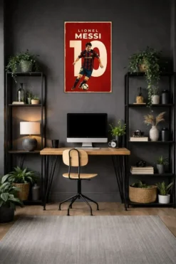 Lionel Messi Metal Poster wall art in Pakistan