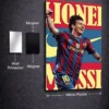 Lionel Messi Metal Poster wall art in Pakistan