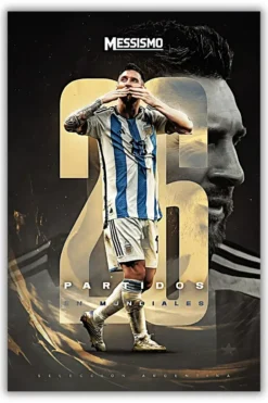 Lionel Messi Metal Poster wall art in Pakistan