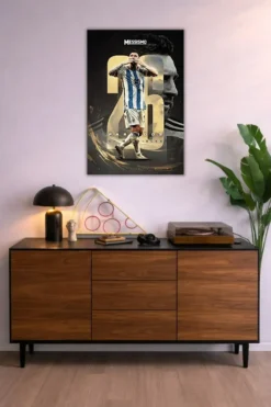 Lionel Messi Metal Poster wall art in Pakistan