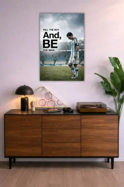 Lionel Messi Metal Poster wall art in Pakistan