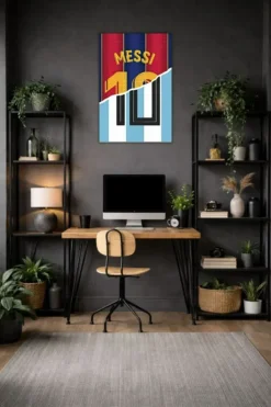 Lionel Messi Metal Poster wall art in Pakistan