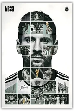 Lionel Messi Metal Poster wall art in Pakistan