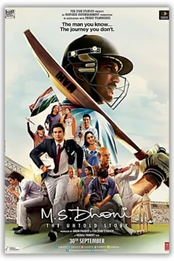 MS.Dhoni Metal Poster wall art in Pakistan