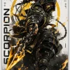 Mortal combat: Scorpion metal poster wall art in Pakistan