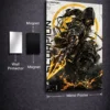 Mortal combat: Scorpion metal poster wall art in Pakistan