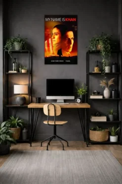 My name is khan metal poster wall art in Pakistan