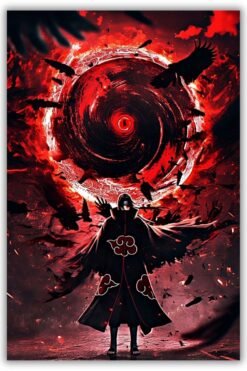 Naruto: Itachi Uchiha Metal Poster wall art in Pakistan