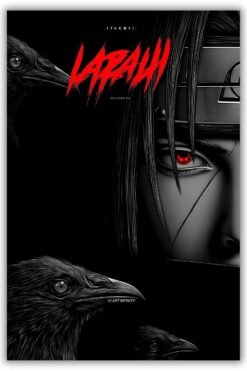 Naruto: Itachi Uchiha Metal Poster wall art in Pakistan