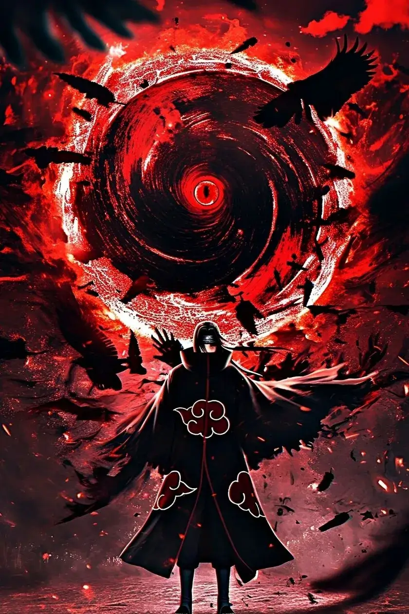 Naruto: Itachi Uchiha Metal Poster wall art in Pakistan