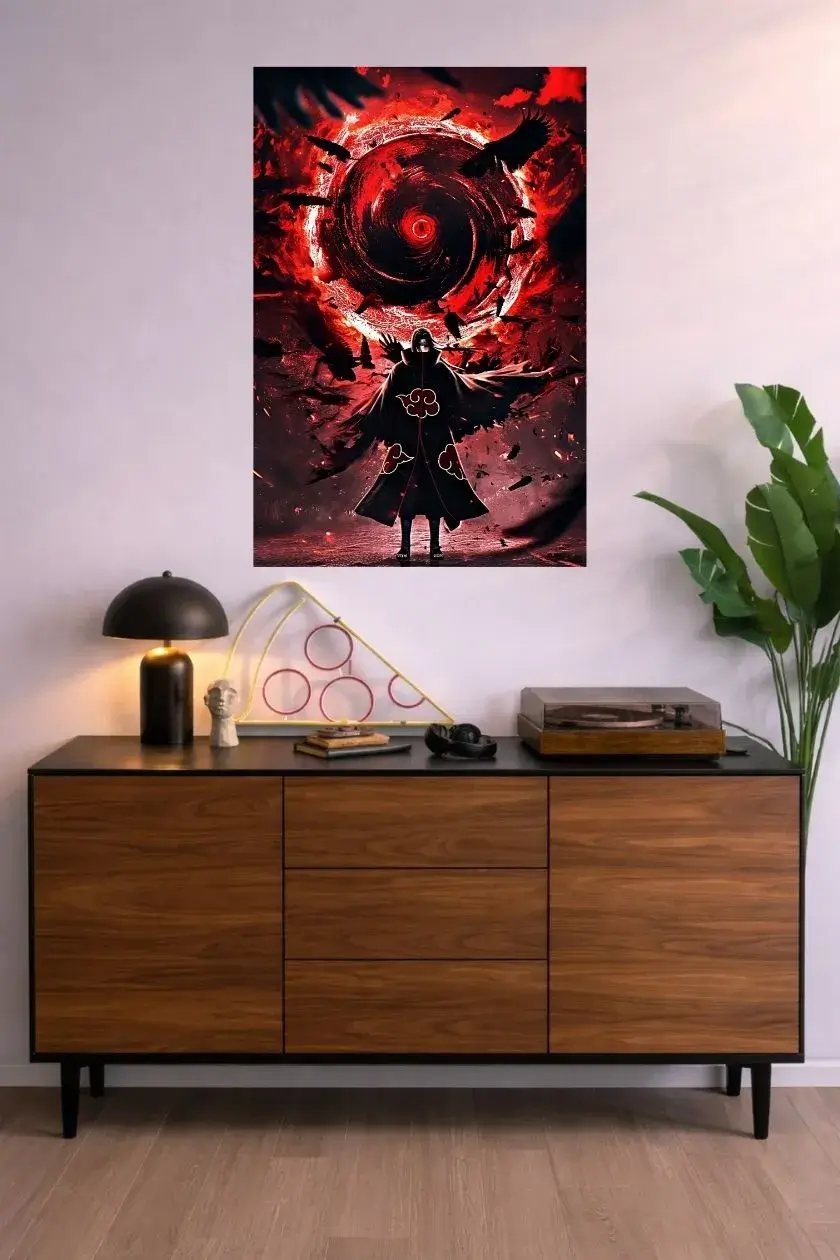Naruto: Itachi Uchiha Metal Poster wall art in Pakistan
