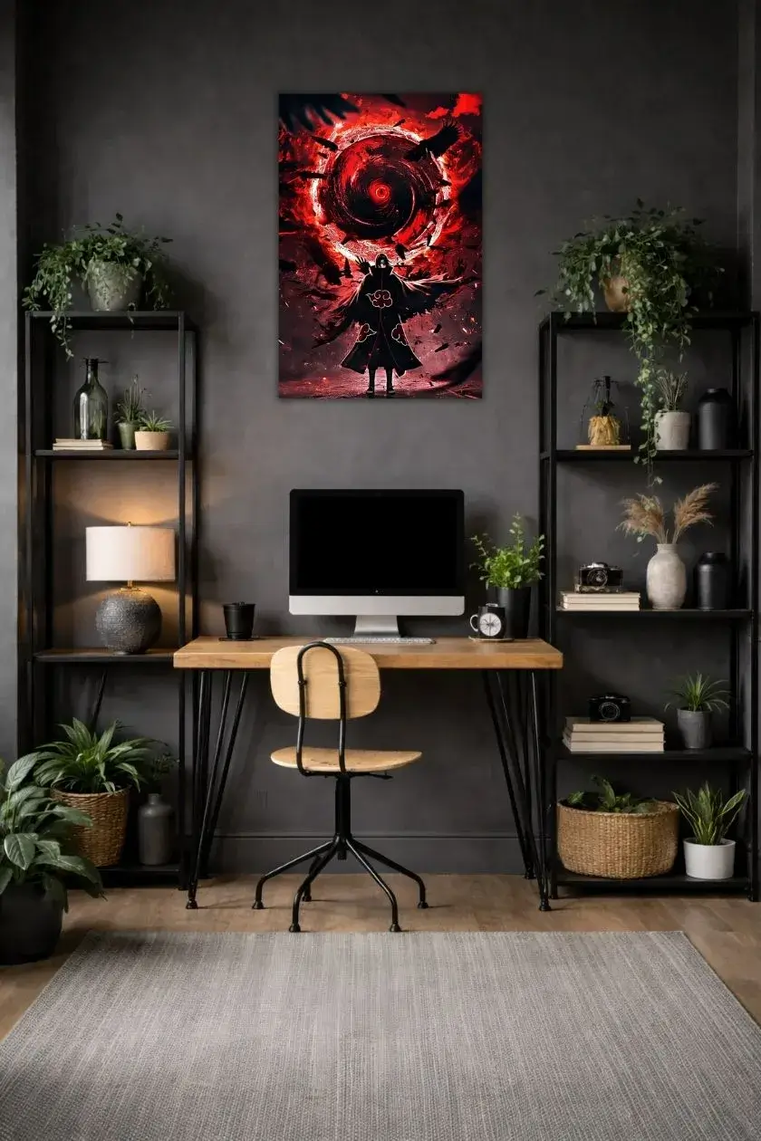 Naruto: Itachi Uchiha Metal Poster wall art in Pakistan