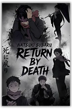 Natsuki Sabaru: Return By Death Metal Poster wall art in Pakistan