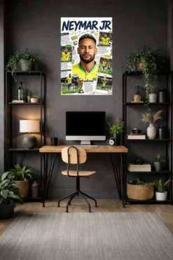 Neymar Jr Metal Poster wall art in Pakistan