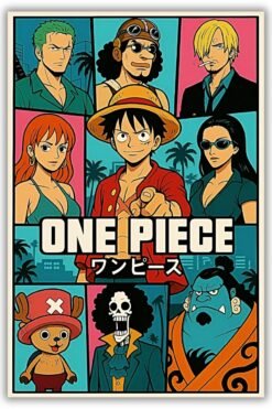 One Piece: Straw Hats Metal Poster wall art in Pakistan