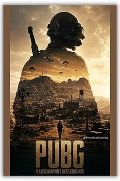 PUBG metal poster wall art in Pakistan
