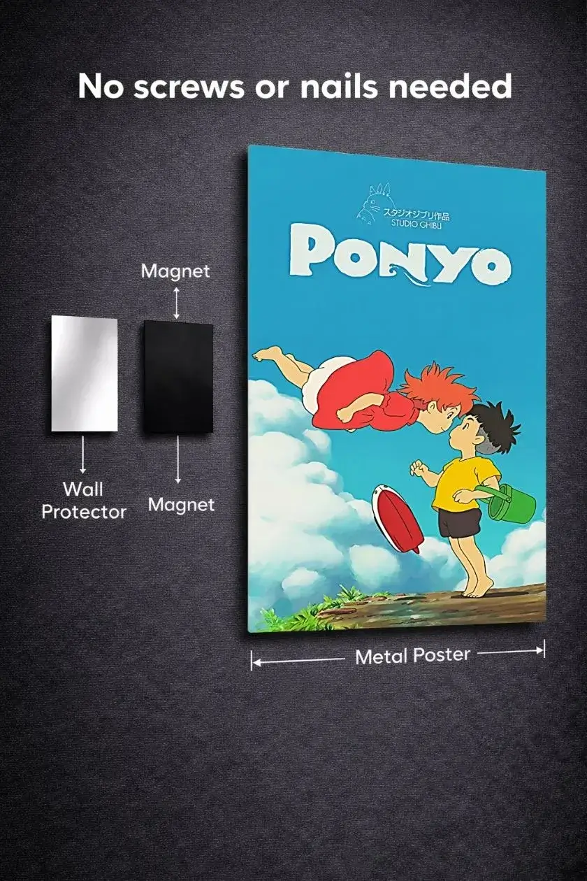 Ponyo metal poster wall art in Pakistan