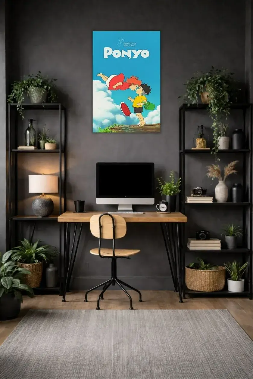 Ponyo metal poster wall art in Pakistan