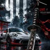 Porsche 911 GT3 RS Metal Poster wall art in Pakistan