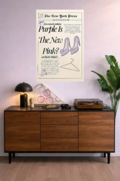 Purple Is The New Pink? Metal Poster wall art in Pakistan