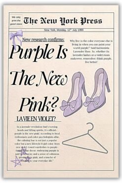 Purple Is The New Pink? Metal Poster wall art in Pakistan