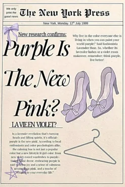 Purple Is The New Pink? Metal Poster wall art in Pakistan