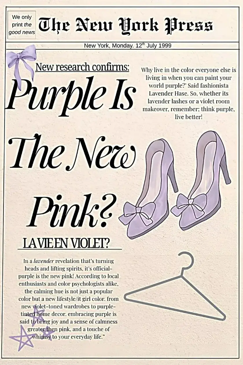 Purple Is The New Pink? Metal Poster wall art in Pakistan