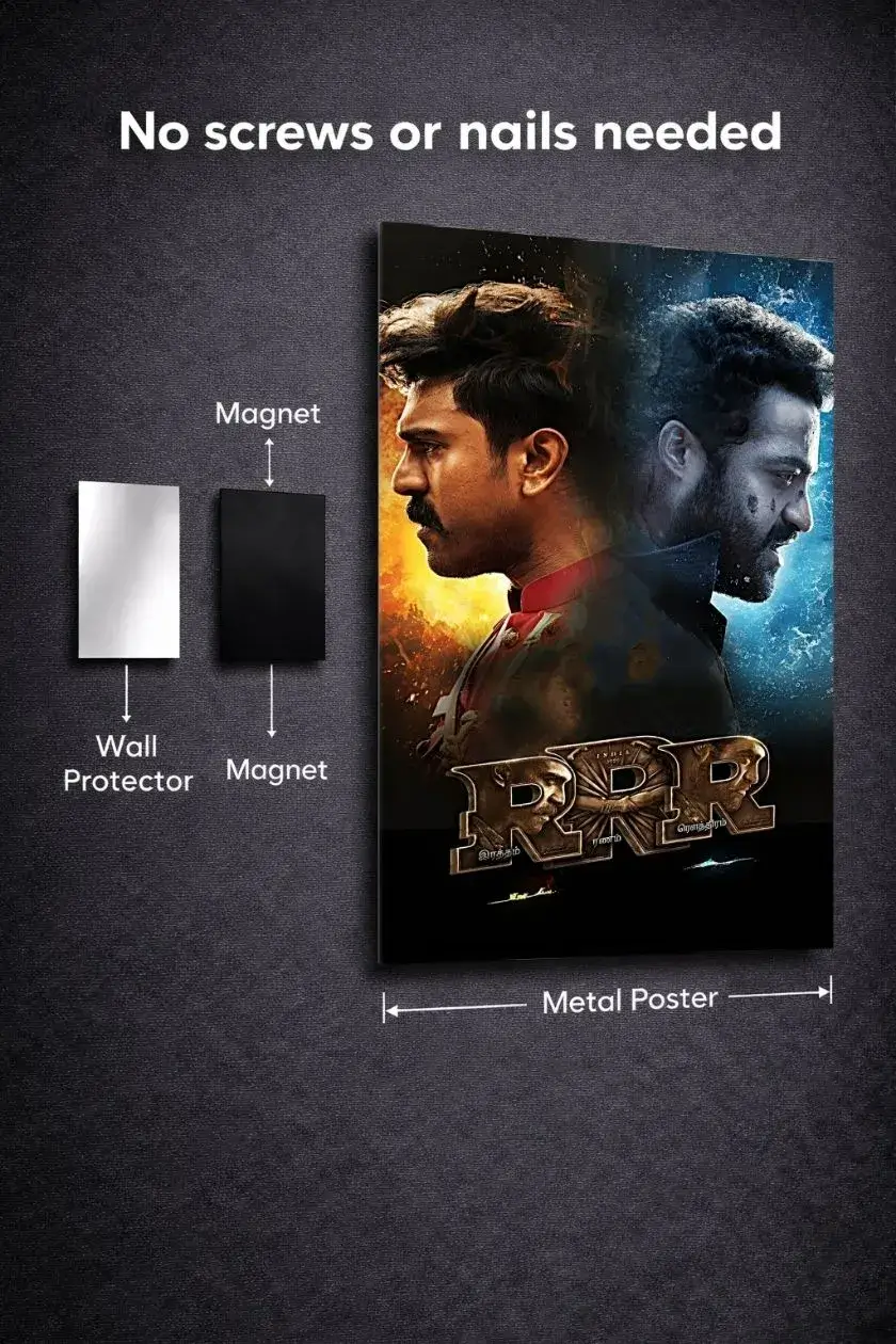 RRR Metal Poster wall art in Pakistan