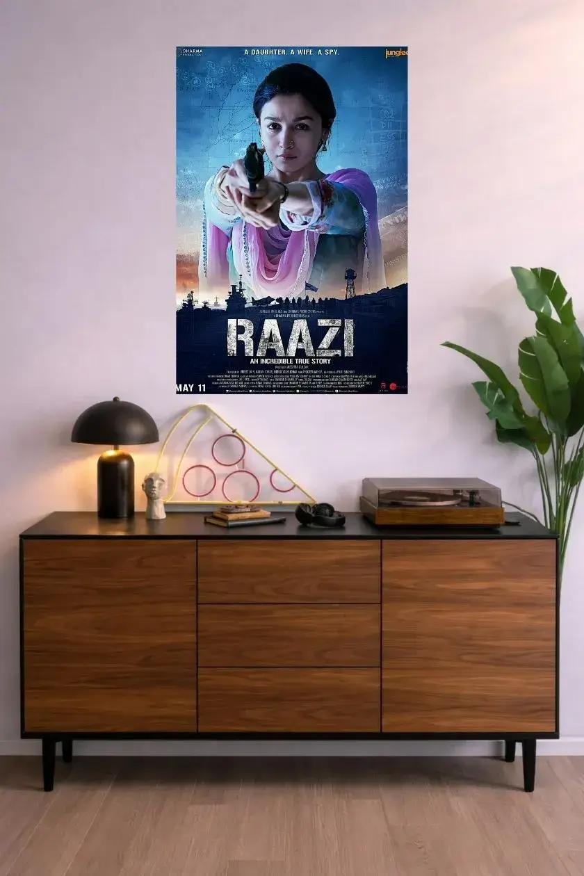 Raazi Metal Poster wall art in Pakistan