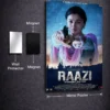 Raazi Metal Poster wall art in Pakistan
