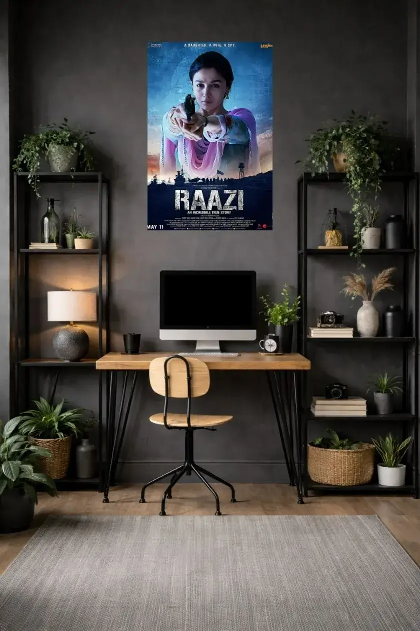 Raazi Metal Poster wall art in Pakistan