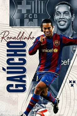 Ronaldinho Gaúcho Metal Poster wall art in Pakistan