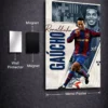 Ronaldinho Gaúcho Metal Poster wall art in Pakistan