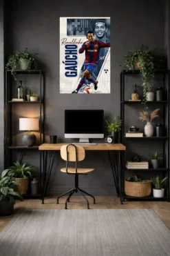 Ronaldinho Gaúcho Metal Poster wall art in Pakistan