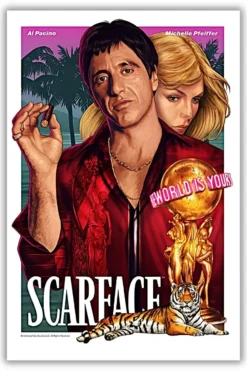 Scarface Metal Poster wall art in Pakistan