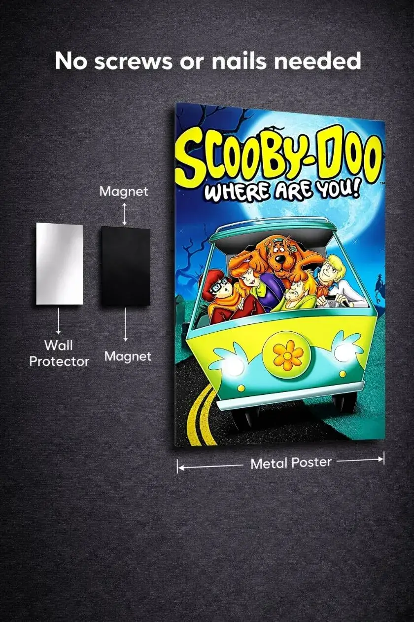 Scooby Doo Metal Poster wall art in Pakistan