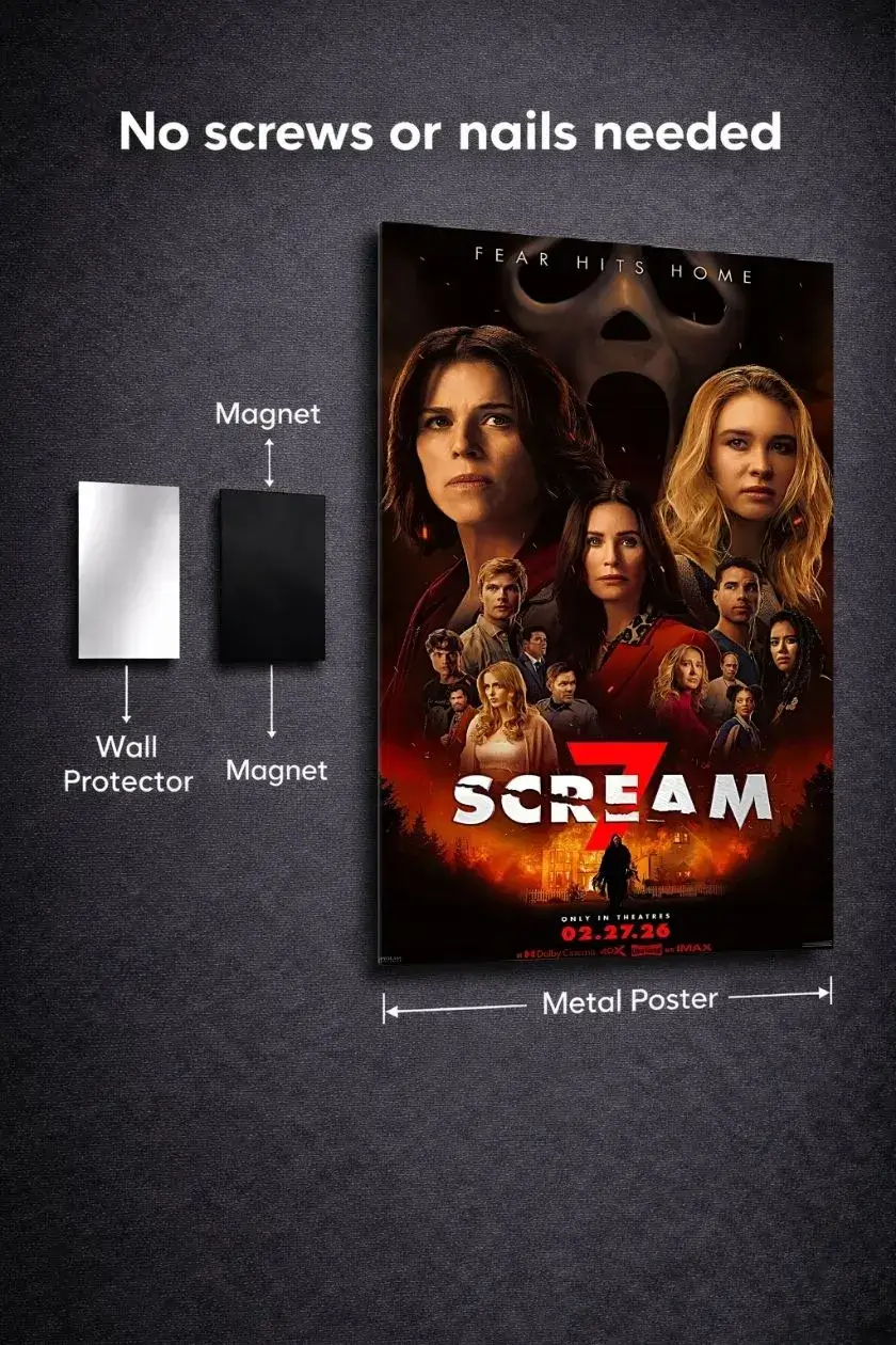 Scream 7 Metal Poster wall art in Pakistan