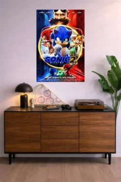 Sonic Metal Poster wall art in Pakistan
